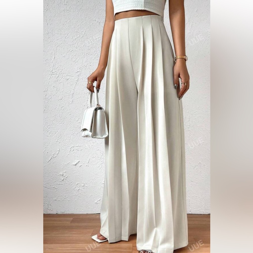 UE Cream Wide Leg Pants
